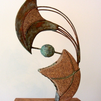 Song of the Prairie | mixed media | painted fiberglass and copper wire